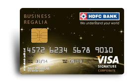 Business Corporate Regalia Credit Card